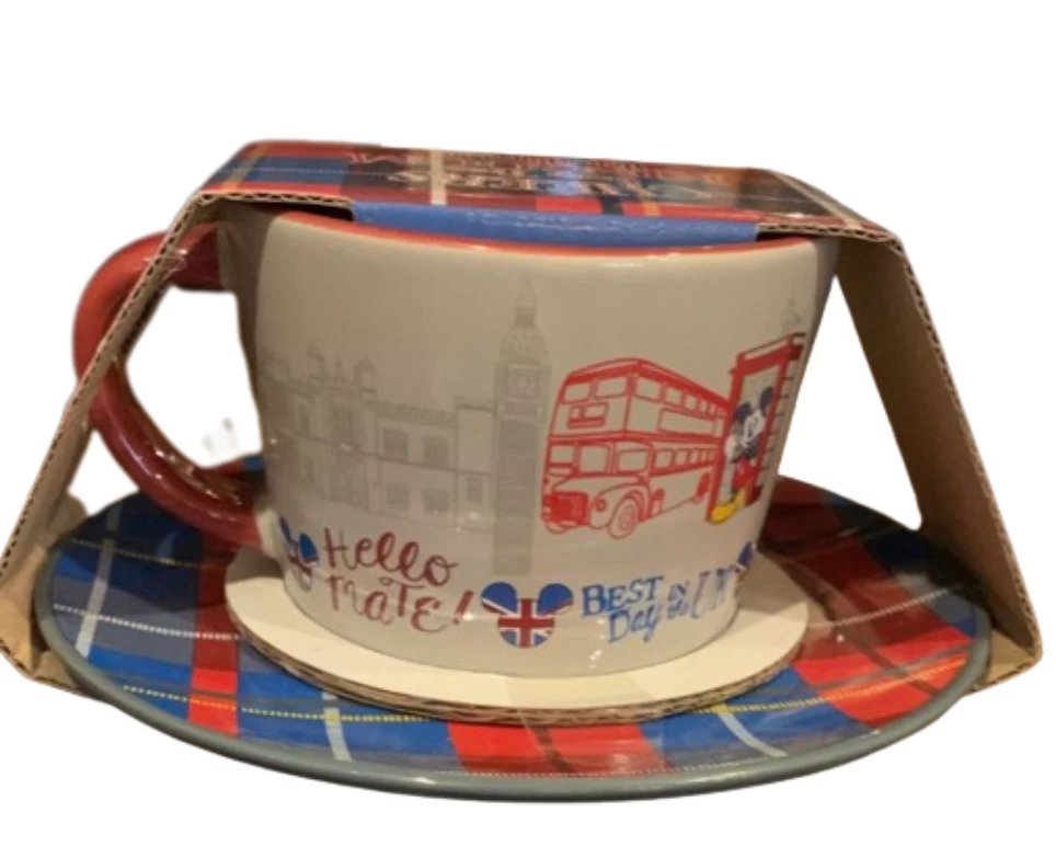 Disney Parks Epcot UK Cheers From The Kingdom Tea Cup With Plate New With Tag 3 Disney Parks Epcot UK Cheers From The Kingdom Tea Cup With Plate New With Tag - Image 3