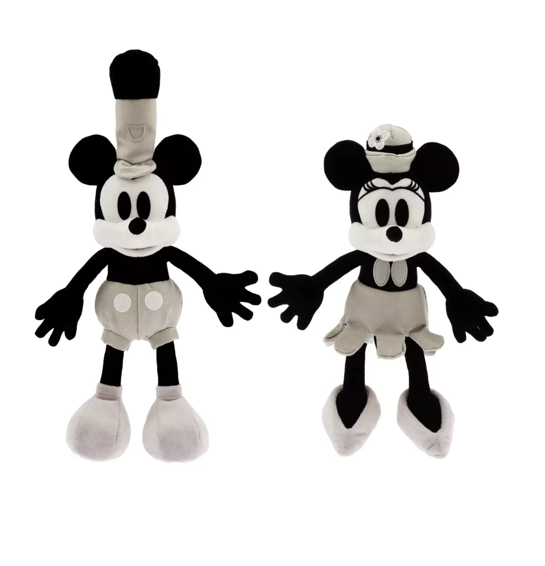 Disney 100 Celebration Mickey And Minnie Steamboat Willie Plush Set New With Tag 1 Disney 100 Celebration Mickey And Minnie Steamboat Willie Plush Set New With Tag