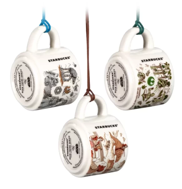 Disney Tatooine Endor Batuu Starbucks Mug Ornament Set Been There Star Wars New 3 Disney Tatooine Endor Batuu Starbucks Mug Ornament Set Been There Star Wars New - Image 3