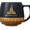 Disney Walt Disney World 50th Anniversary Luxe Logo Gold Starbucks Coffee Mug New