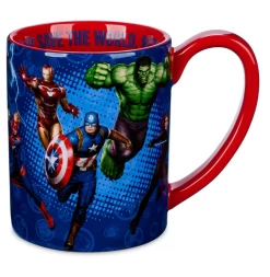 Disney Marvel Avengers Team Up Save The World Repeat Coffee Mug New