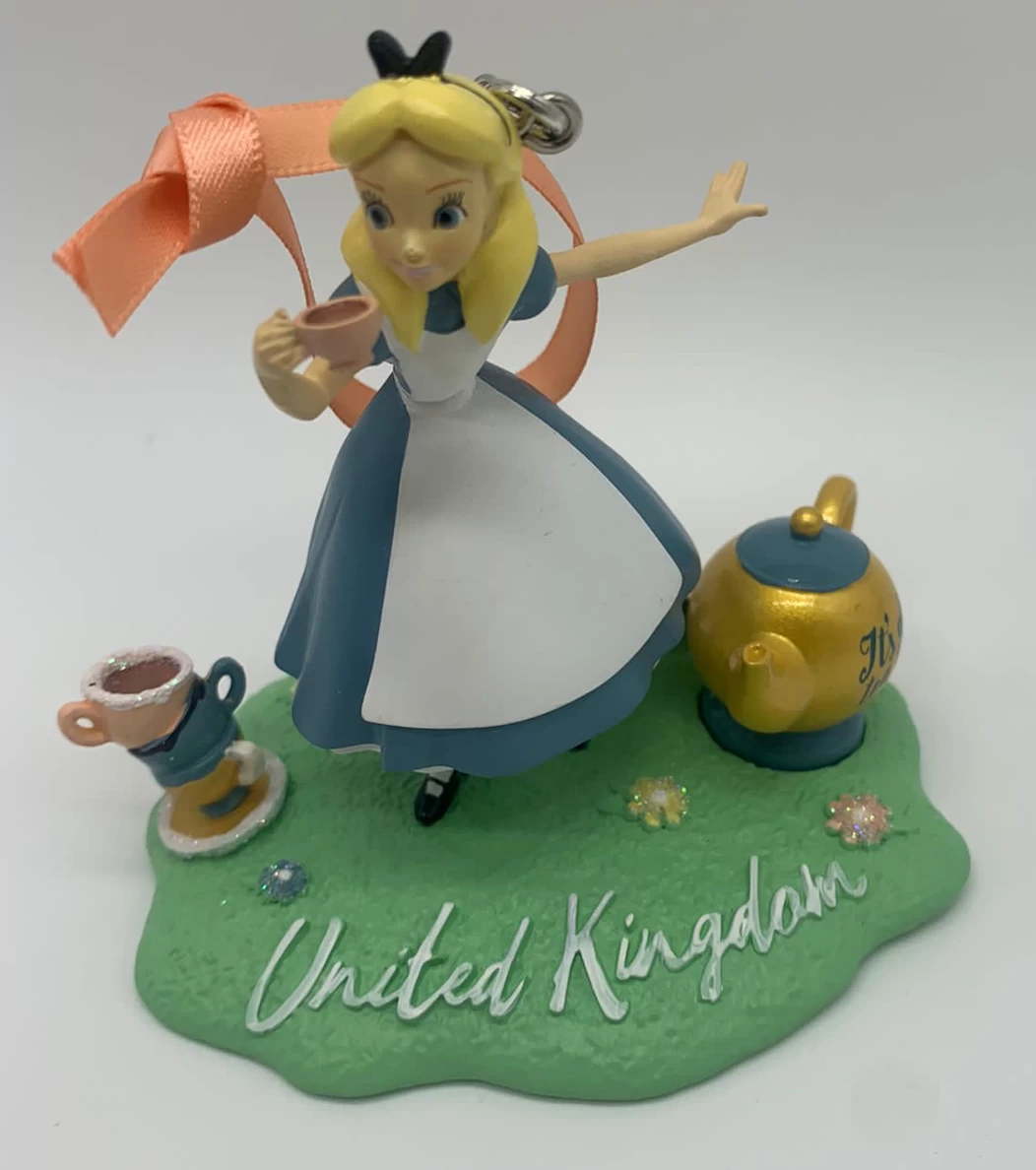 Disney Parks Alice In Wonderland United Kingdom Tea Christmas Ornament New With Tag 1 Disney Parks Alice In Wonderland United Kingdom Tea Christmas Ornament New With Tag
