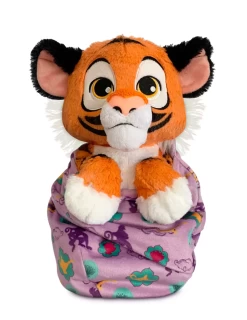 Disney Parks Babies Rajah Plush Doll In Pouch Aladdin 10 1/4'' Blanket Plush New