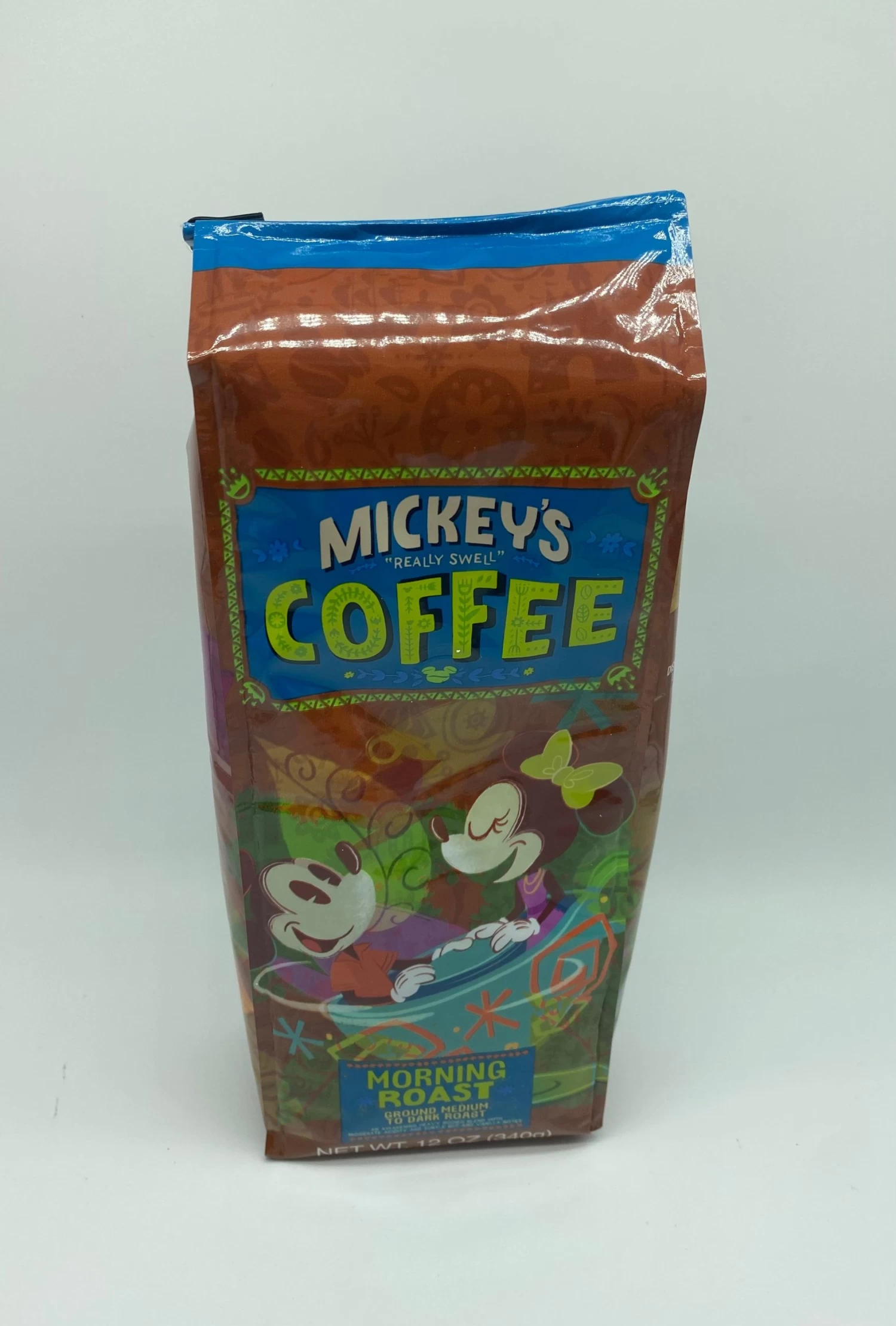 Disney Mickey's Really Swell Coffee Morning Roast Blend 12oz. New Sealed 1 Disney Mickey's Really Swell Coffee Morning Roast Blend 12oz. New Sealed