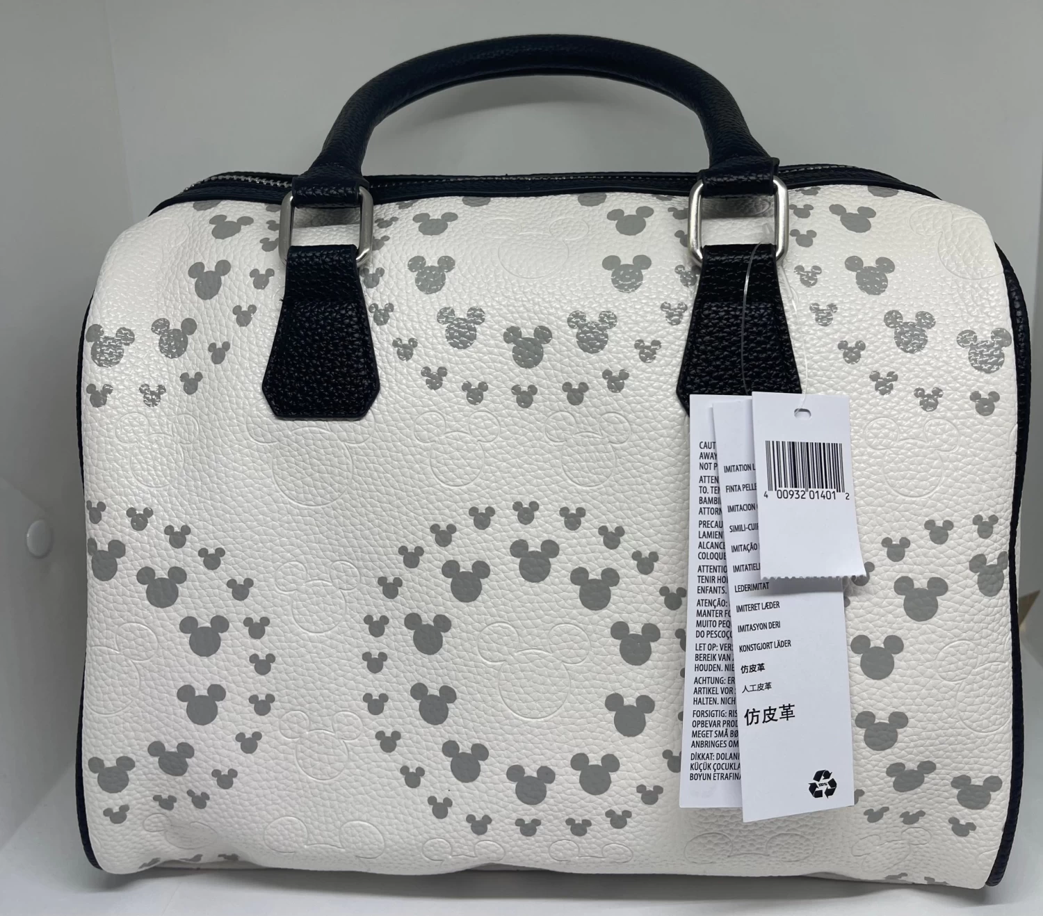 Disney Parks Mickey Icon Gray Satchel Bag New With Tag 1 Disney Parks Mickey Icon Gray Satchel Bag New With Tag