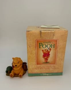 Disney Store Simply Pooh Winnie Even Thinking Makes Me Hungry Figurine New Box