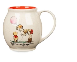 Disney Store Winnie The Pooh Together We Can Fly Anywhere Ceramic Coffee Mug New