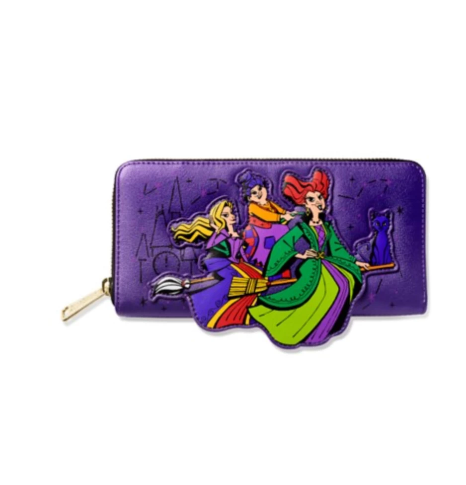 Disney Parks Hocus Pocus Sanderson Sisters And Binx Wallet New With Tag 1 Disney Parks Hocus Pocus Sanderson Sisters And Binx Wallet New With Tag