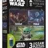 Disney Thomas Kinkade 3 Jigsaw Puzzles Star Wars Mandalorian New With Box