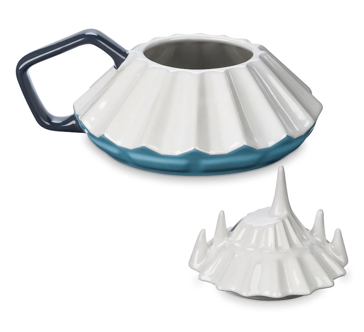 Disney Parks Space Mountain Sculpted Ceramic Coffee Mug With Lid New 2 Disney Parks Space Mountain Sculpted Ceramic Coffee Mug With Lid New - Image 2