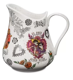 Disney Pixar Coco Kitchen Ceramic Pitcher El Amor Nunca Muere New