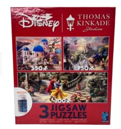 Disney Thomas Kinkade 3 Jigsaw Puzzles Snow White Beauty Beast Mickey New W Box -Disney c070eb54 ad28 52d5 ad2b acffa298d5ed