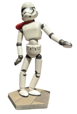 Disney Parks Star Wars Galaxy's Edge Wooden Stormtrooper Bendable Toy Figurine