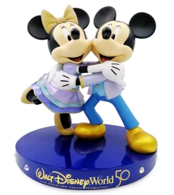 Disney Parks WDW 50th Celebration Mickey And Minnie Figurine Statue New With Box