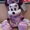 Disney Parks Minnie Mouse Velvet Medium Plush New With Tags