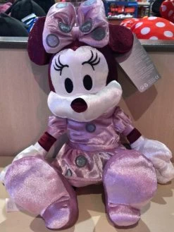 Disney Parks Minnie Mouse Velvet Medium Plush New With Tags
