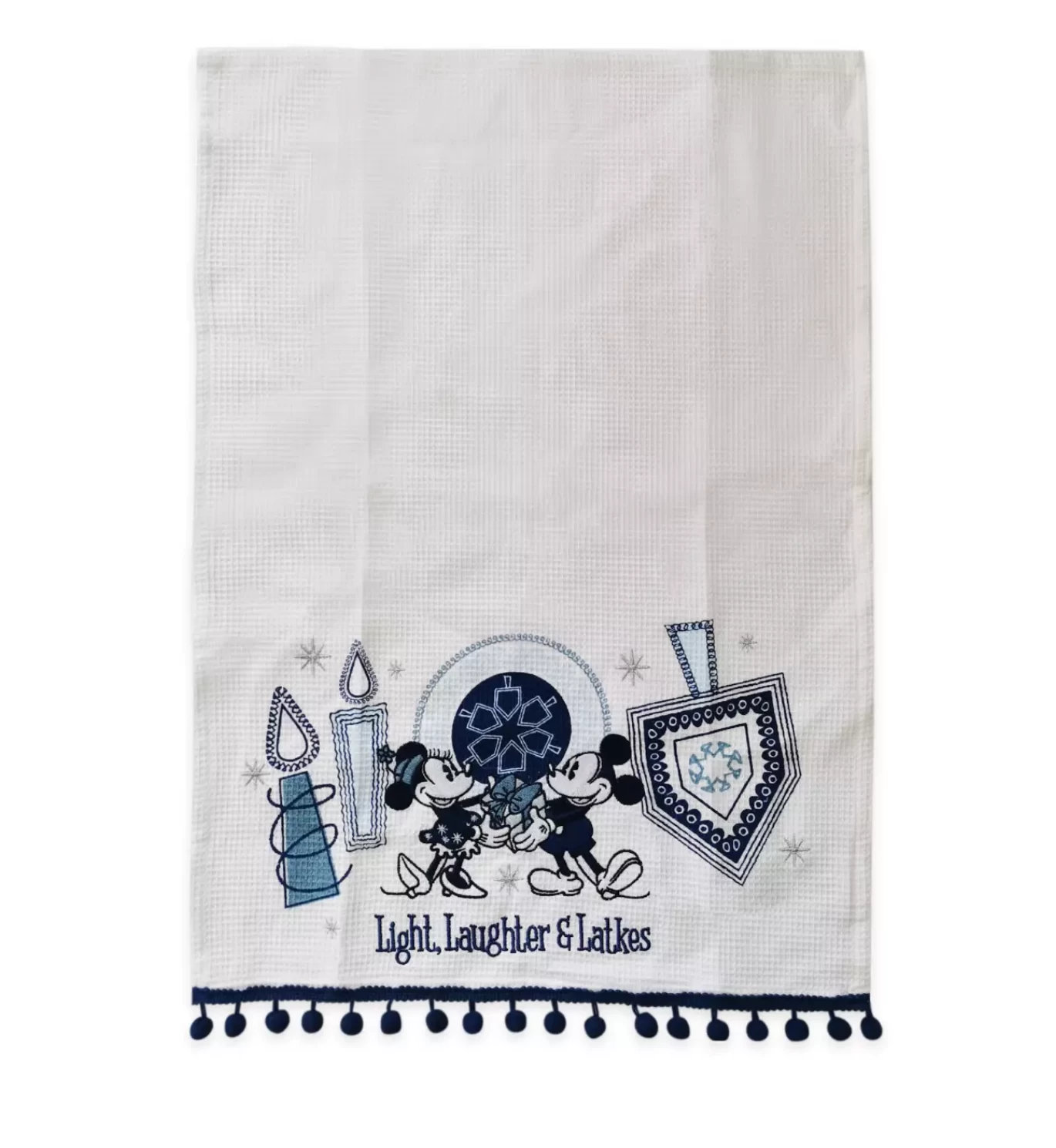 Disney Mickey And Minnie Hanukkah Light Laughter And Latke Kitchen Towel Set New 2 Disney Mickey And Minnie Hanukkah Light Laughter And Latke Kitchen Towel Set New - Image 2