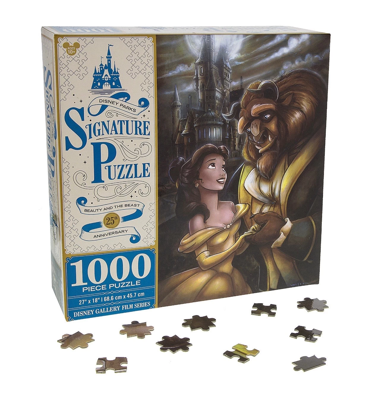 Disney Parks Signature Puzzle 25th Beauty & The Beast 1000 Pcs Puzzle New Box 1 Disney Parks Signature Puzzle 25th Beauty & The Beast 1000 Pcs Puzzle New Box
