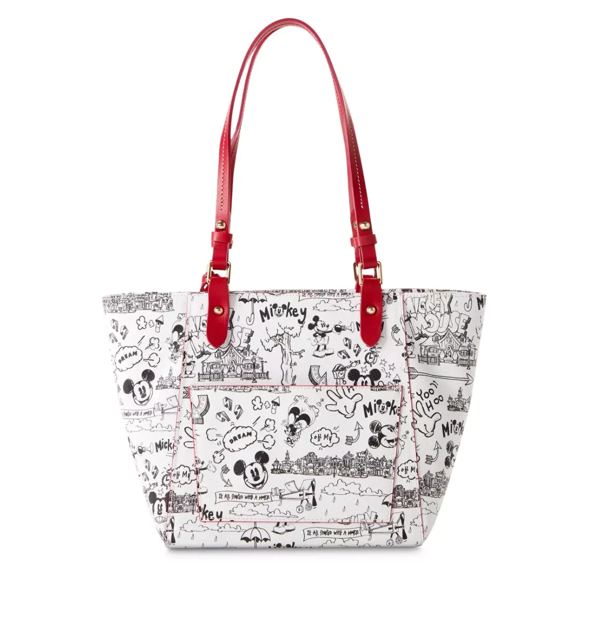 Disney Parks Mickey Sketch Art Dooney & Bourke Tote Bag New With Tag 2 Disney Parks Mickey Sketch Art Dooney & Bourke Tote Bag New With Tag - Image 2