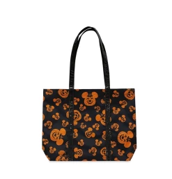 Disney Mickey And Minnie Jack-o'-Lantern Halloween Tote Bag New With Tag