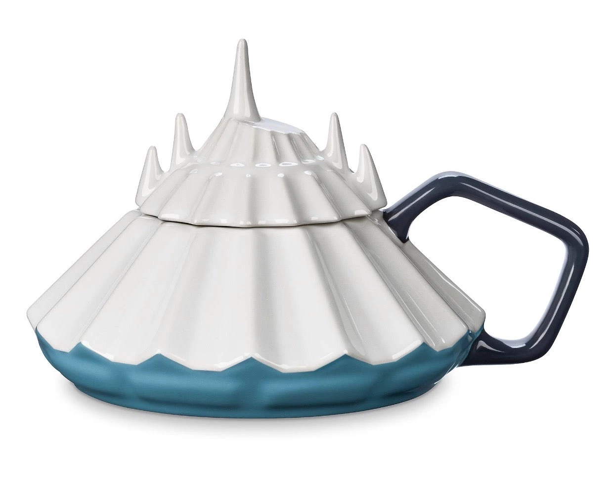 Disney Parks Space Mountain Sculpted Ceramic Coffee Mug With Lid New 3 Disney Parks Space Mountain Sculpted Ceramic Coffee Mug With Lid New - Image 3