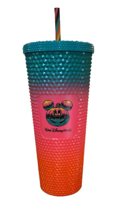 Disney Parks Happy Halloween 2023 Mickey Pumpkin Starbucks Tumbler W Straw New