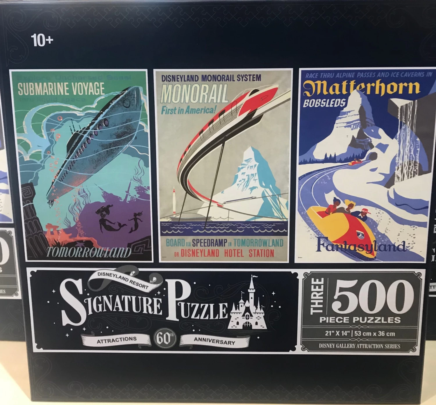 Disney Parks Submarine Voyage Monorail Matterhorn 60th Anniversary Puzzle New 3 Disney Parks Submarine Voyage Monorail Matterhorn 60th Anniversary Puzzle New - Image 3