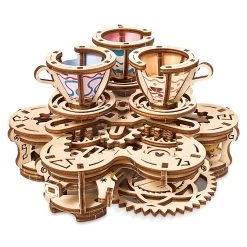 Disney Parks Mad Tea Party Attraction Puzzle By UGears New With Box -Disney f9d57668 5d81 5d34 9df1 52e3e0f82677